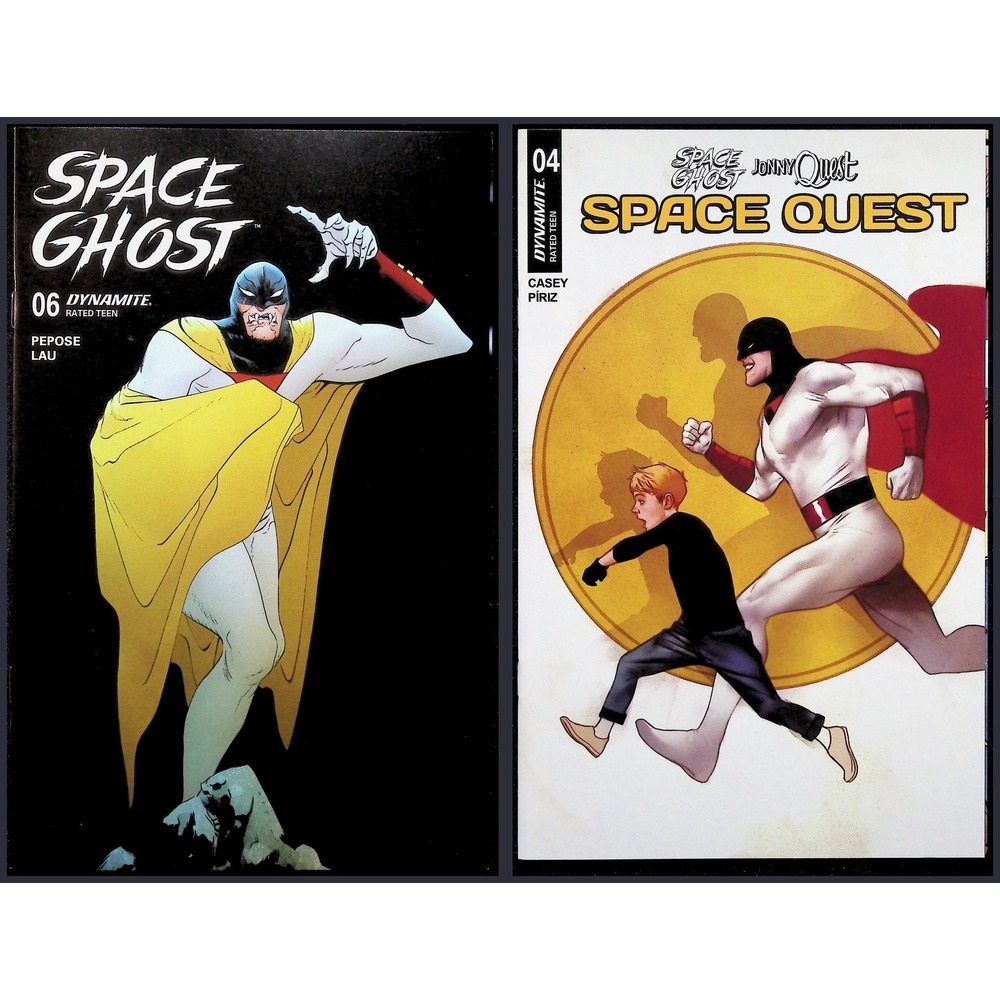 Dynamite Space Ghost 2x‎ Comic Lot #6 & Space Quest 4 Jonny Quest Hanna-Barbera